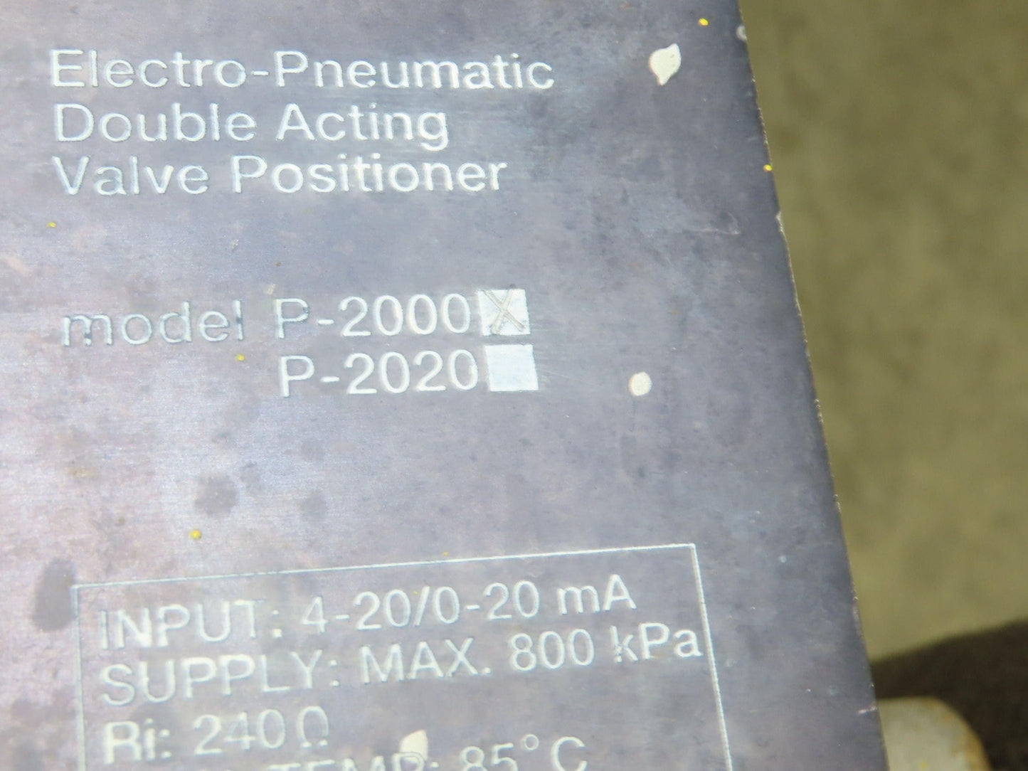 Jamesbury ST-600 18" Stainless Wafer Butterfly Valve Air Actuator & Positioner