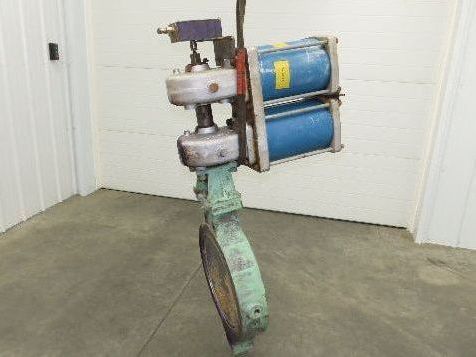 Jamesbury ST-600 18" Stainless Wafer Butterfly Valve Air Actuator & Positioner