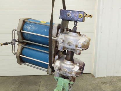 Jamesbury ST-600 18" Stainless Wafer Butterfly Valve Air Actuator & Positioner