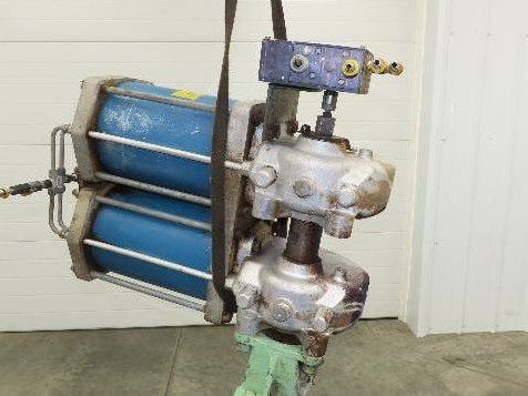 Jamesbury ST-600 18" Stainless Wafer Butterfly Valve Air Actuator & Positioner