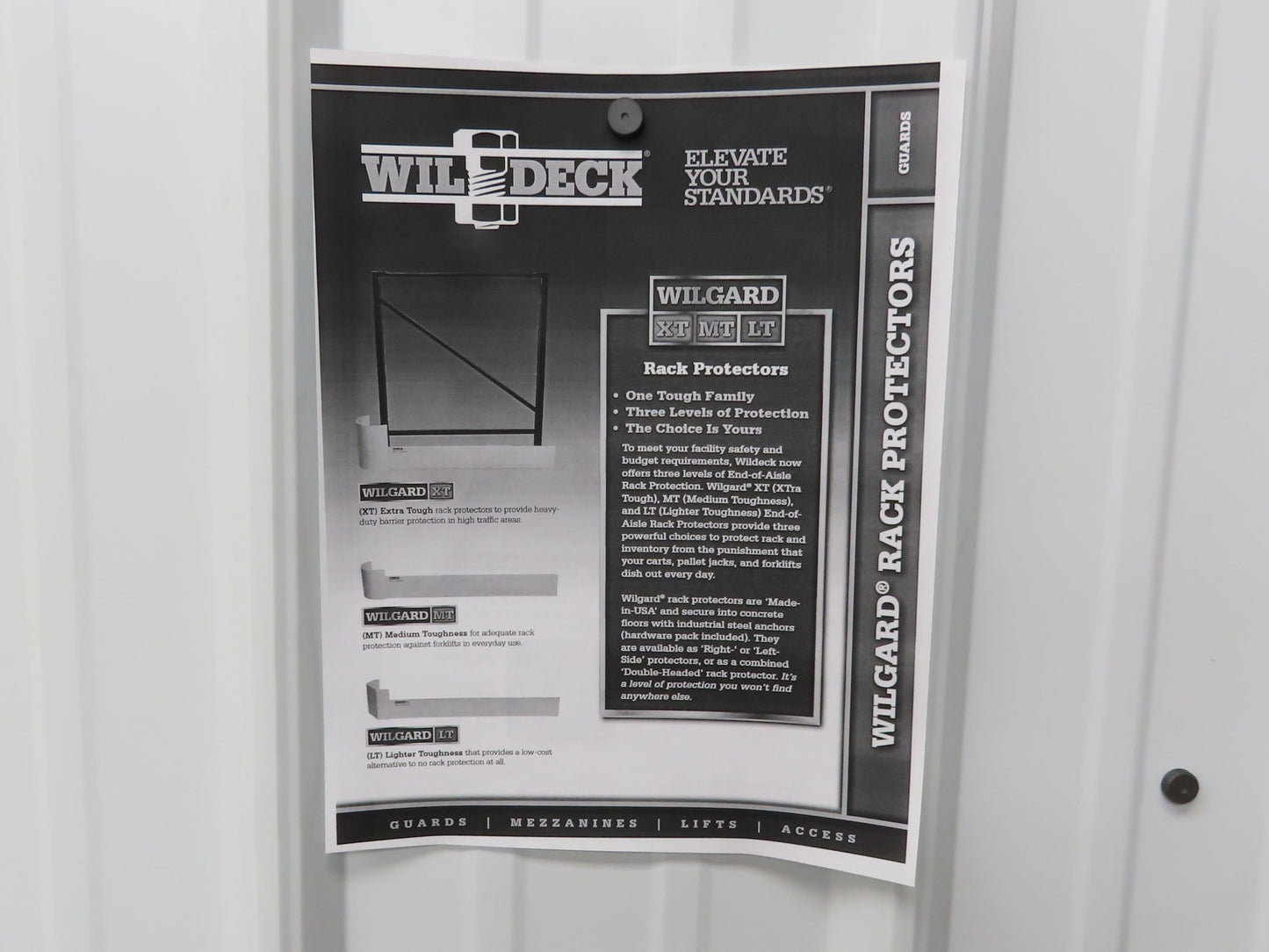 Wil Deck Wilguard XT Pallet Rack End Aisle Protector 48" Right Side Lot of 9