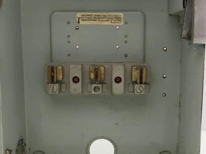 Siemens F-353 I-T-E Enclosed Switch Fusible 100A 600VAC 3-Pole Type 1