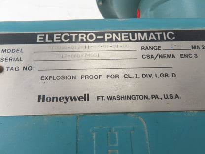 Honeywell 1" NPT Valve + Electro-Pneumatic Actuator & Positioner