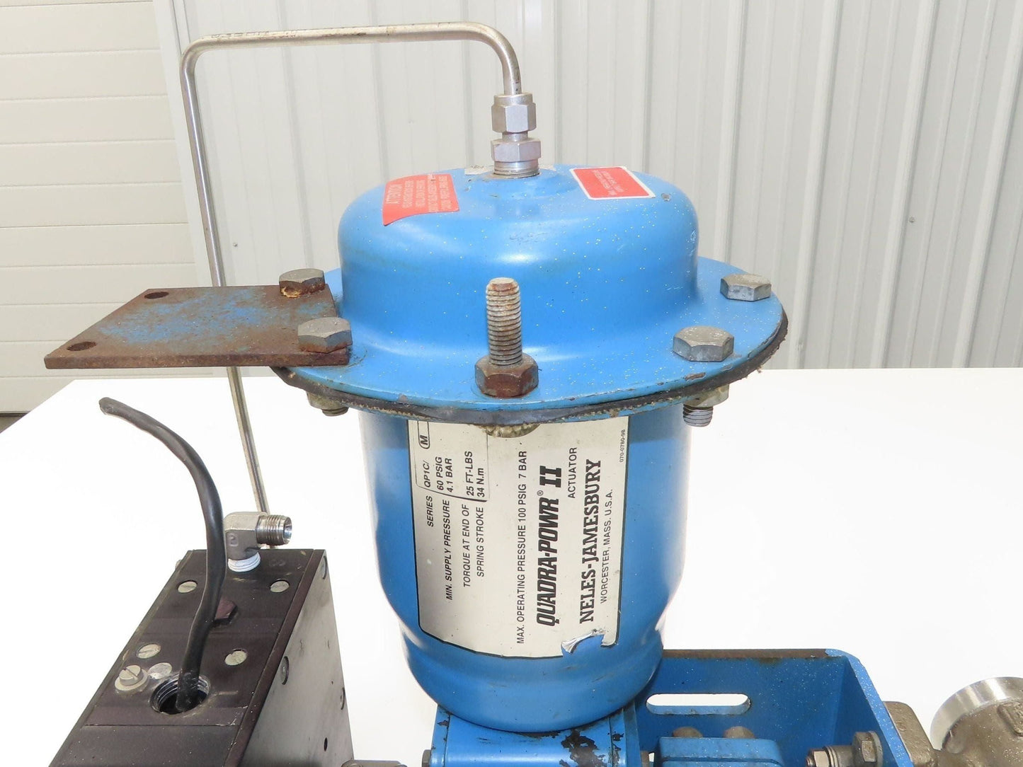 Jamesbury Quadra-Powr II QP1C/M 1" Segment SS Ball Valve Actuator & Positioner