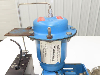 Jamesbury Quadra-Powr II QP1C/M 1" Segment SS Ball Valve Actuator & Positioner
