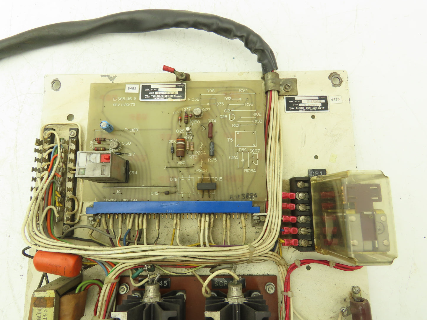 Taylor-Winfield U-48657 Control Panel From ND-24-50 Spot Welder