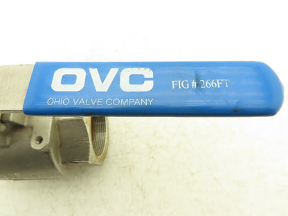 Ohio Valve Company 266FT 2" Stainless Steel Ball Valve 1500WOG Locking
