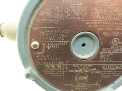 Thermon E7-25325 Mechanical Thermostat Water/Dust Tight & Explosion Proof