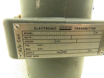 Foxboro 823DP-I3S1SL2 Differential Pressure Transmitter 12-65 VDC