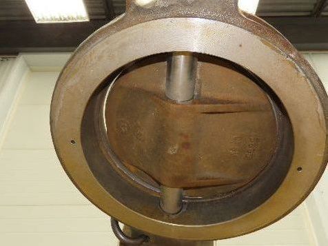 Tricentric B16.34 12" Butterfly Wafer Valve With Hytork 4580 Pneumatic Actuator