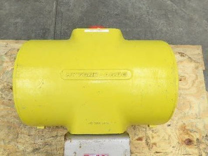 Tricentric B16.34 12" Butterfly Wafer Valve With Hytork 4580 Pneumatic Actuator