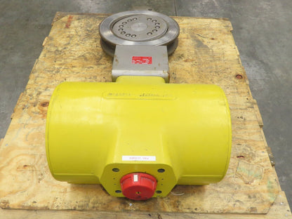 Tricentric B16.34 12" Butterfly Wafer Valve With Hytork 4580 Pneumatic Actuator
