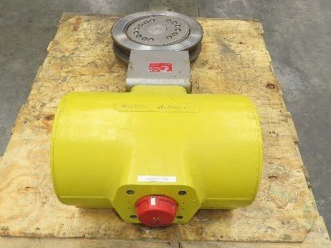 Tricentric B16.34 12" Butterfly Wafer Valve With Hytork 4580 Pneumatic Actuator
