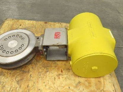 Tricentric B16.34 12" Butterfly Wafer Valve With Hytork 4580 Pneumatic Actuator