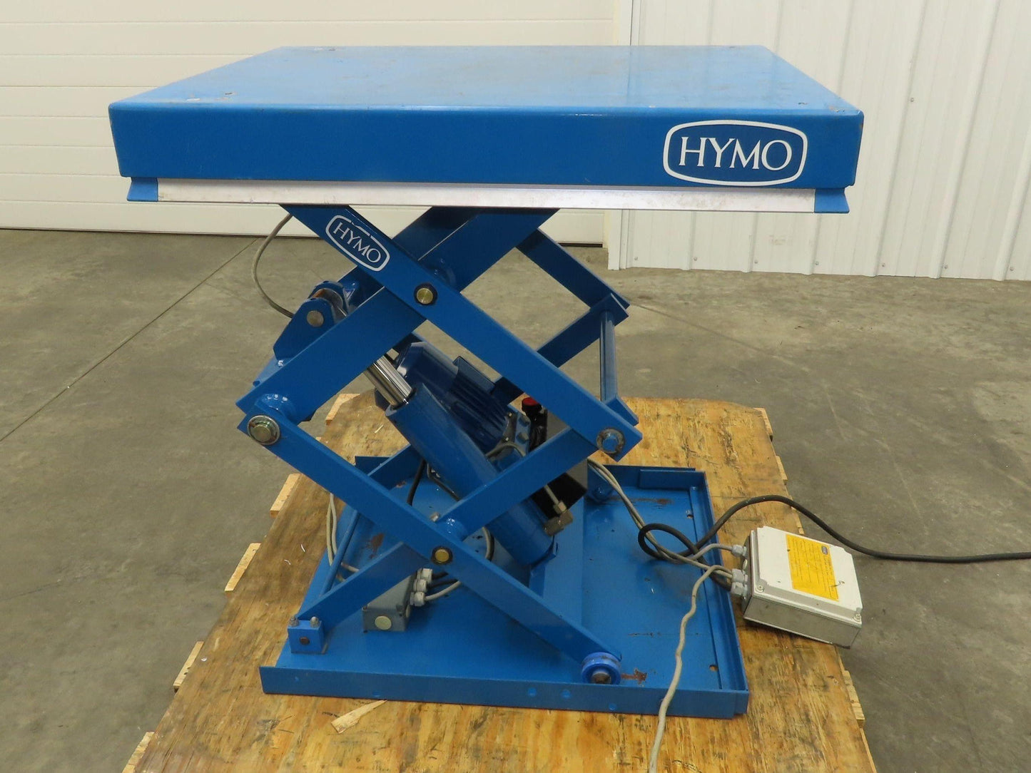 Hymo CXX4-8 Hydraulic Scissor Lift Table 400kg 880lb 36" Travel 24x31" 240V 3Ph