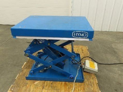 Hymo CXX4-8 Hydraulic Scissor Lift Table 400kg 880lb 36" Travel 24x31" 240V 3Ph