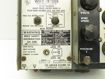 Lincoln Electric 9089 Wire Feeder Control Unit LN9-F Squirt Welder