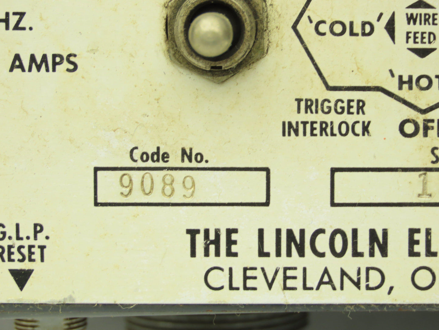 Lincoln Electric 9089 Wire Feeder Control Unit LN9-F Squirt Welder