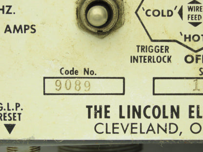 Lincoln Electric 9089 Wire Feeder Control Unit LN9-F Squirt Welder