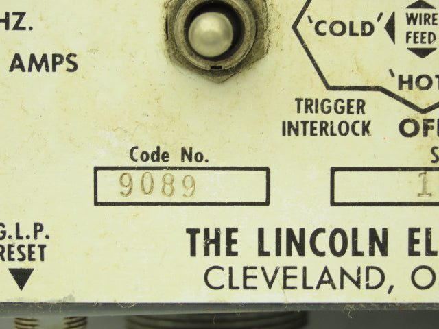 Lincoln Electric 9089 Wire Feeder Control Unit LN9-F Squirt Welder