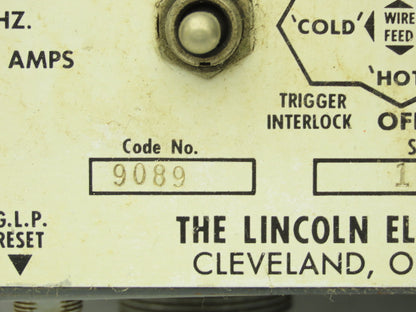 Lincoln Electric 9089 Wire Feeder Control Unit LN9-F Squirt Welder