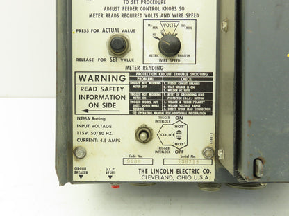 Lincoln Electric 9089 Wire Feeder Control Unit LN9-F Squirt Welder