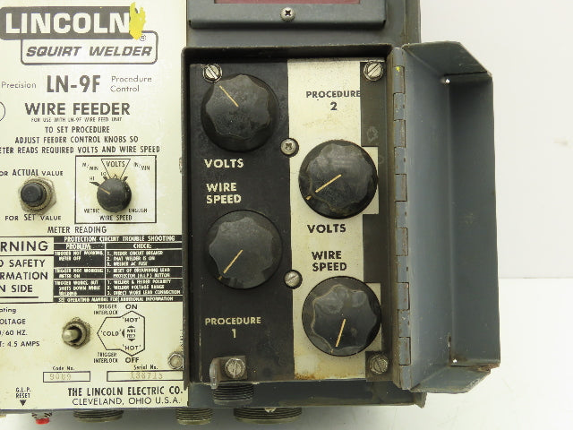 Lincoln Electric 9089 Wire Feeder Control Unit LN9-F Squirt Welder