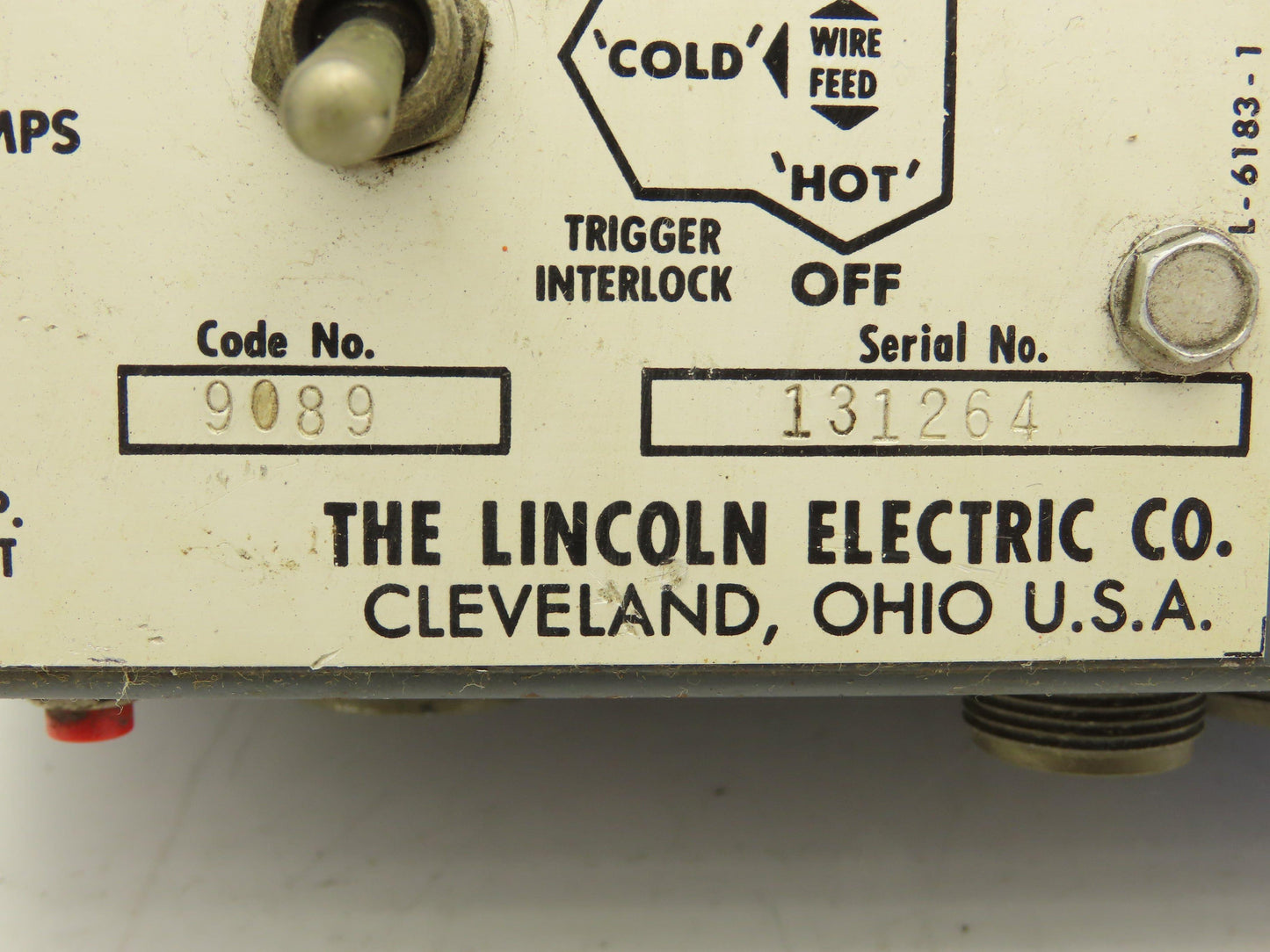 Lincoln Electric 9089 Wire Feeder Control Unit LN9-F Squirt Welder