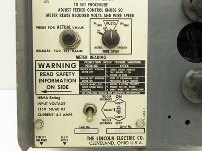 Lincoln Electric 9089 Wire Feeder Control Unit LN9-F Squirt Welder