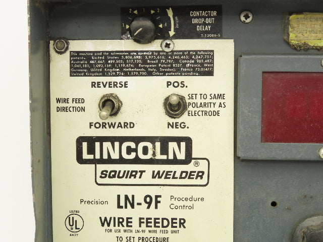 Lincoln Electric 9089 Wire Feeder Control Unit LN9-F Squirt Welder