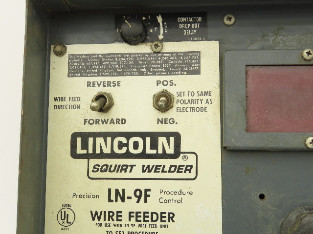 Lincoln Electric 9089 Wire Feeder Control Unit LN9-F Squirt Welder