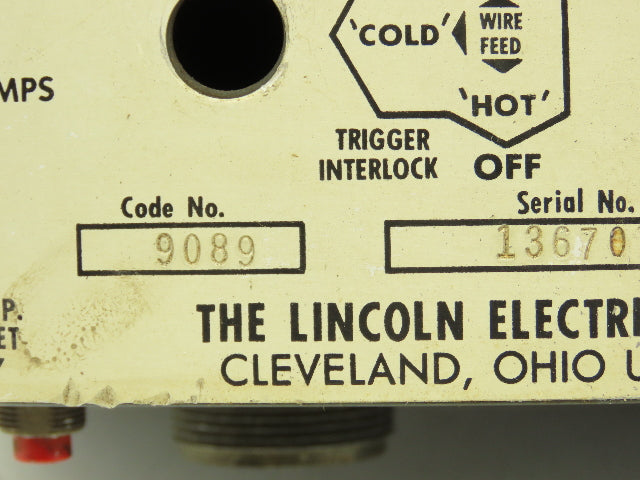 Lincoln Electric 9089 Wire Feeder Control Unit LN9-F Squirt Welder