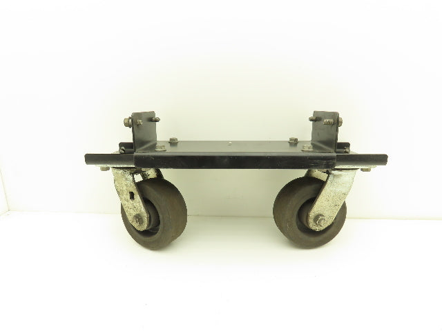 Lincoln Electric Powerwave Front Caster Wheels With Bracket & Handle For Welder