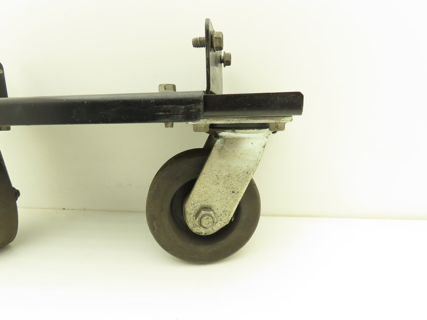 Lincoln Electric Powerwave Front Caster Wheels With Bracket & Handle For Welder