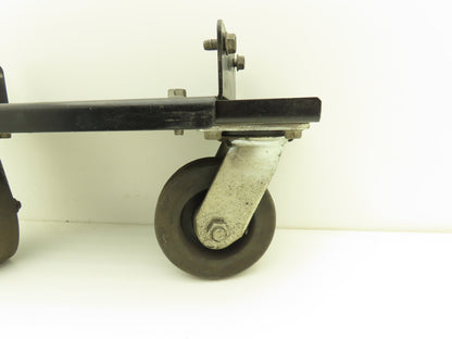 Lincoln Electric Powerwave Front Caster Wheels With Bracket & Handle For Welder