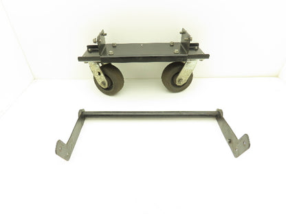 Lincoln Electric Powerwave Front Caster Wheels With Bracket & Handle For Welder
