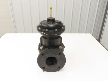 Century Saunders Diaphragm Valve 3" Flanged Air Actuated Rubber Lined DN80