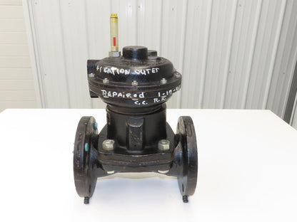 Century Saunders Diaphragm Valve 3" Flanged Air Actuated Rubber Lined DN80