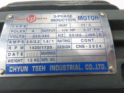 KCL VPKC-F20A102 Hydraulic Vane Pump 20 l/m 250PSI 5GPM 1/2Hp 220/380V 3Ph