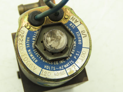 Lincoln Electric M11675-A Solenoid Valve 2 Way 100PSI 1/4 NPT NO 120V For Welder