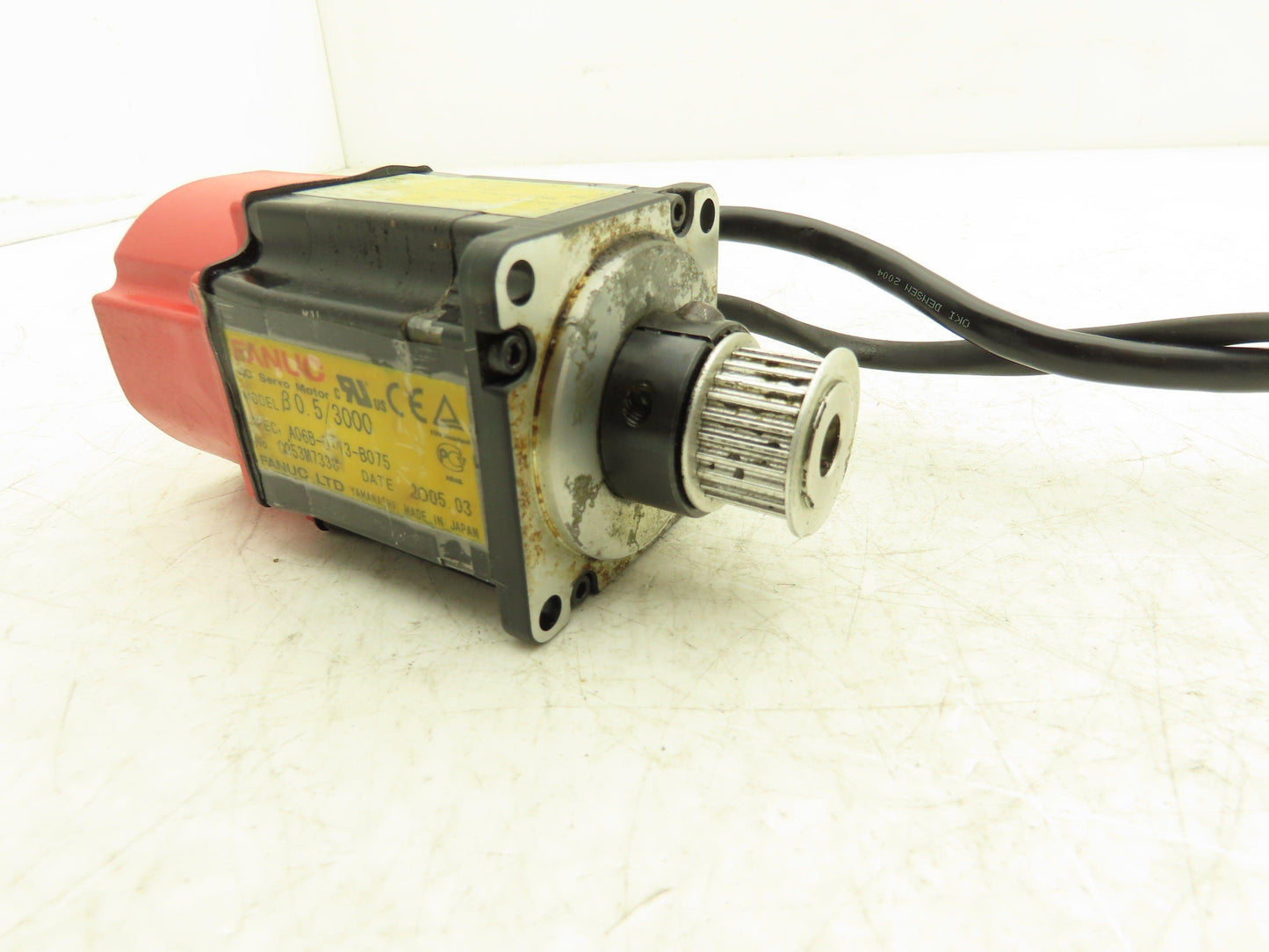 Fanuc A06B-0113-B075 AC Servo Motor 0.2kw 3000RPM Encoder A20B-8200-019