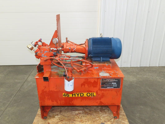 Vickers PVB5RSY20C11 Hydraulic Power Unit 40 Gallon 5 GPM 3000PSI 7.5Hp 230/460V