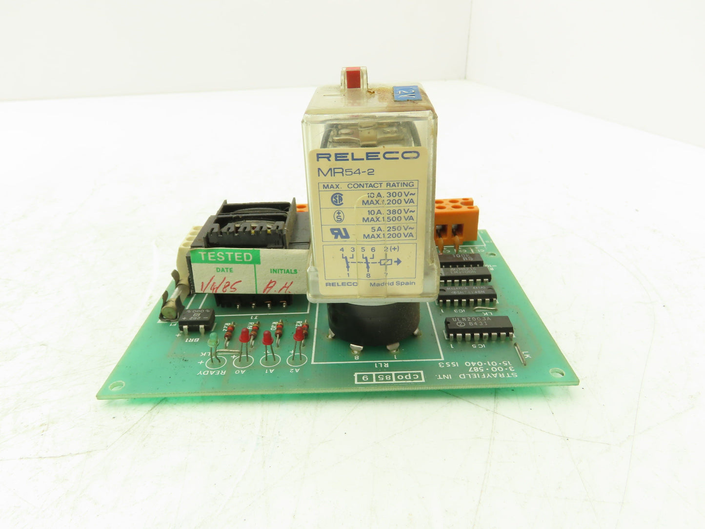 Strayfield 3.00.587 | 15.01.040 ISS3 | cpo 85 9 Relay Circuit Board 110v Input