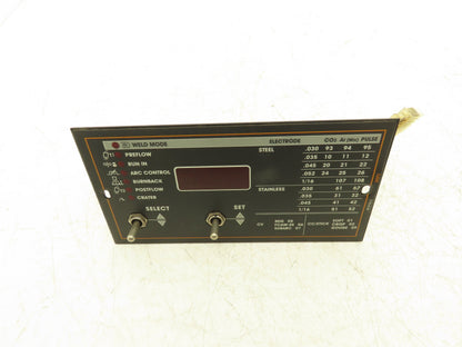 Lincoln Electric M18762-2 Display Control Panel Weld Mode Electrode Settings