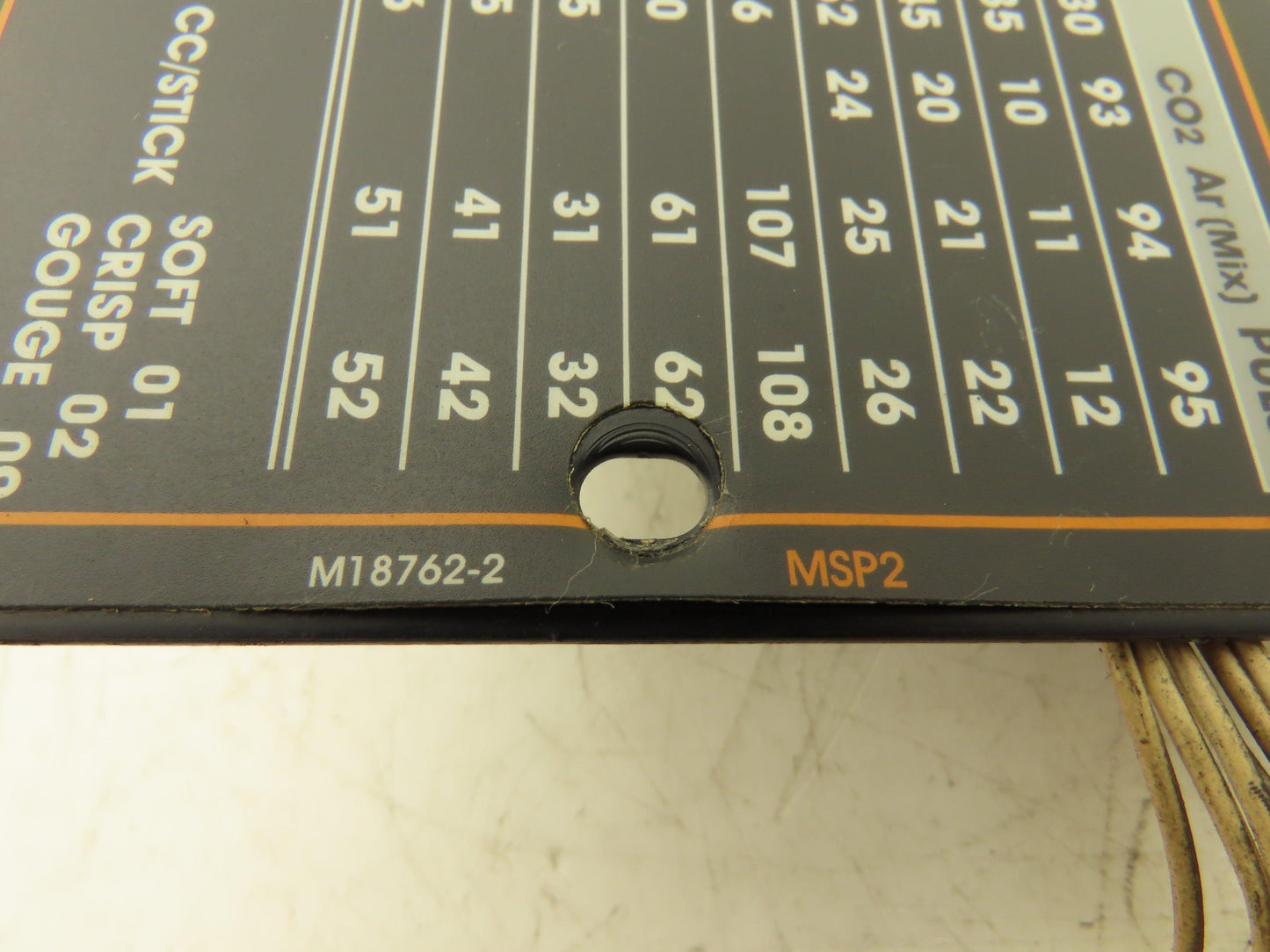 Lincoln Electric M18762-2 Display Control Panel Weld Mode Electrode Settings