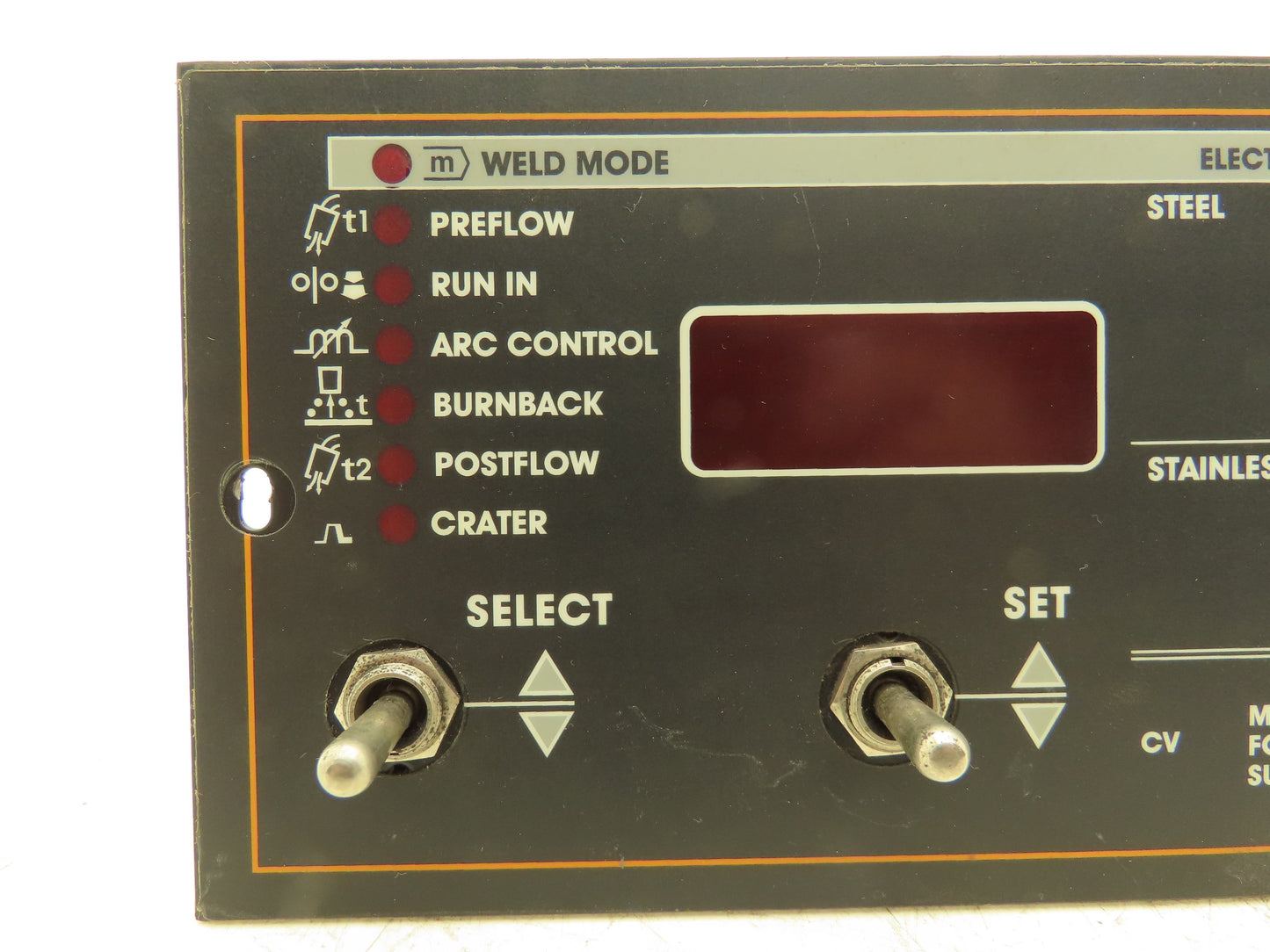 Lincoln Electric M18762-2 Display Control Panel Weld Mode Electrode Settings