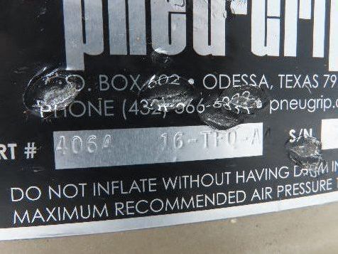 Pneu-grip 4064 | 16-TFQ-A Pneumatic Air Bladder Brake Clutch 140psi