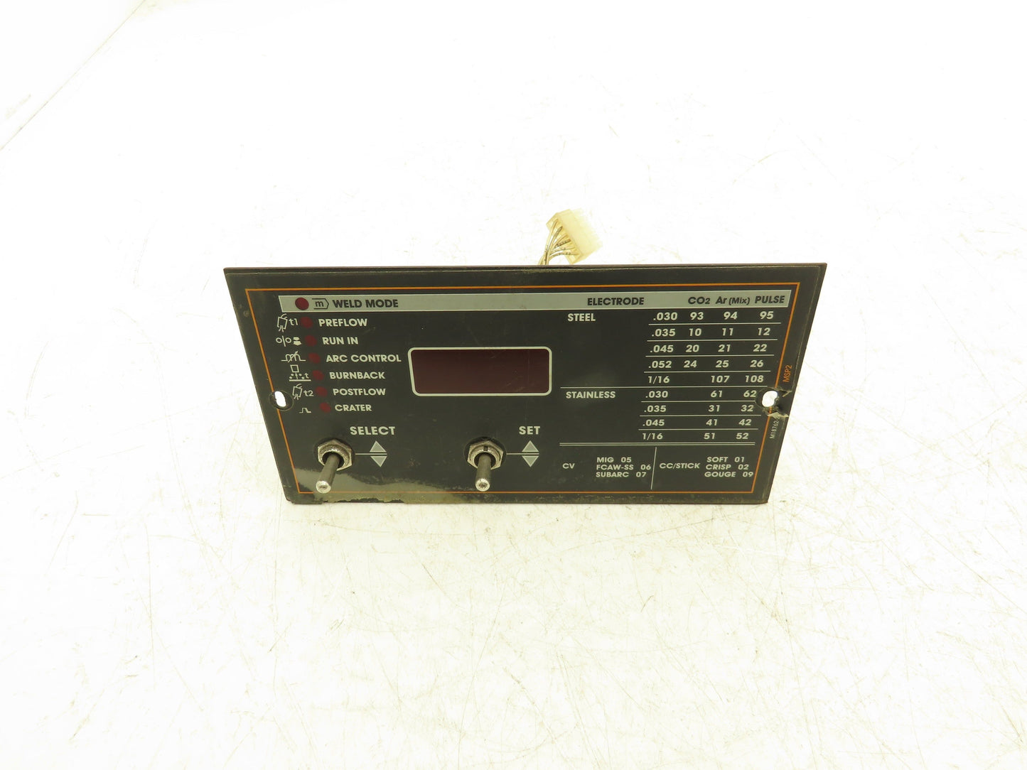 Lincoln Electric M18762-2 Display Control Panel Weld Mode Electrode Settings