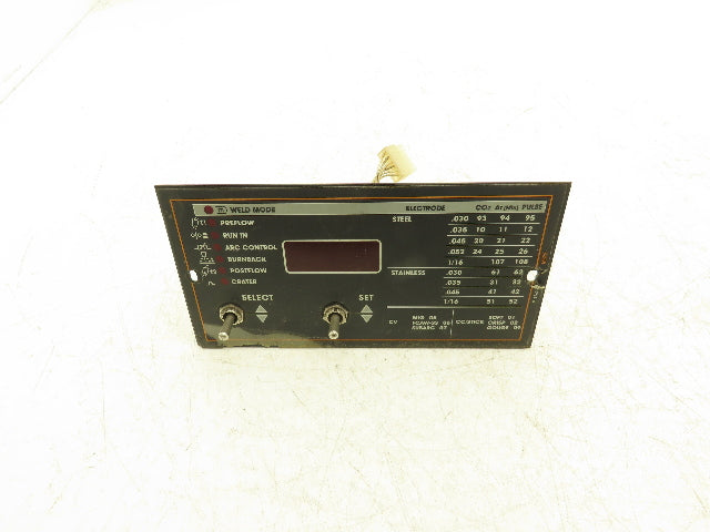 Lincoln Electric M18762-2 Display Control Panel Weld Mode Electrode Settings