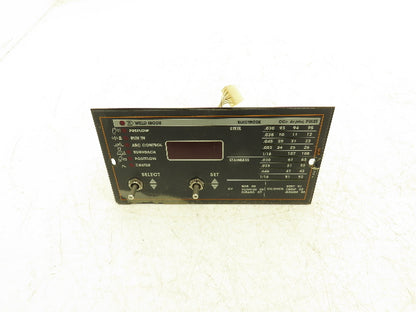 Lincoln Electric M18762-2 Display Control Panel Weld Mode Electrode Settings